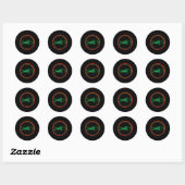 Ska Punk Mannen Vrouwen Moeders Vaders Dag Ronde Sticker (Vel)
