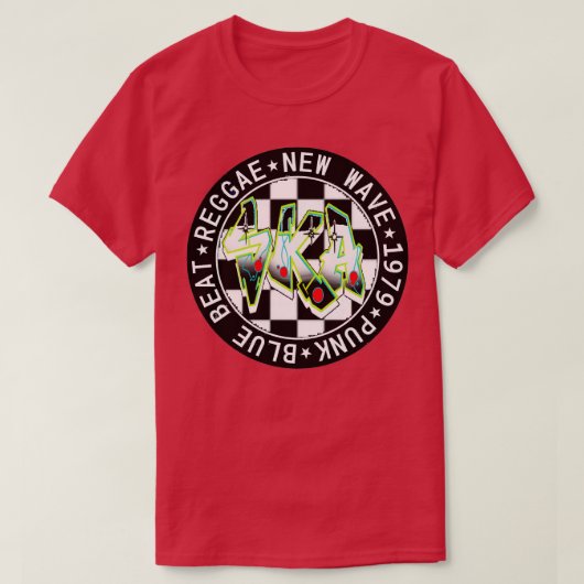 Ska reggae sticker t-shirt (Design voorkant)