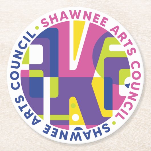 SKA Ronde Kunst Raad Kartonnen Onderzetter (Voorkant)