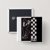 Ska Rythm Button (Voorkant /achterkant)