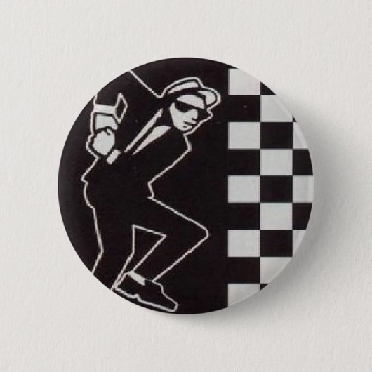 ska skanking guy ronde button 5,7 cm (Voorkant)