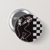 ska skanking guy ronde button 5,7 cm (Voorkant /achterkant)