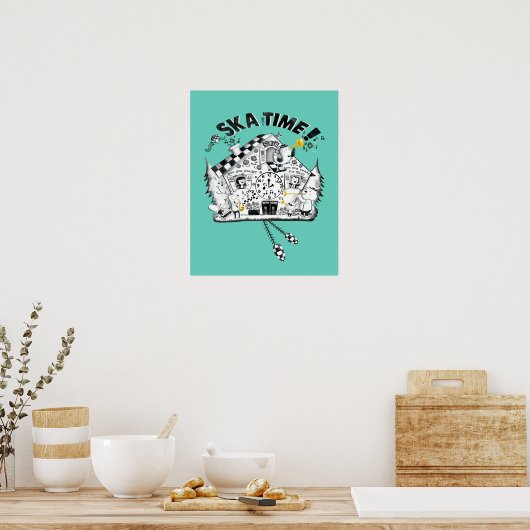 Ska Time Cuckoo Clock Poster (Keuken)