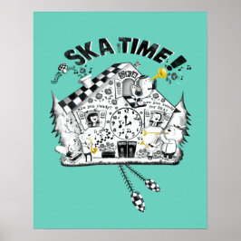 Ska Time Cuckoo Clock Poster