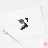 Ska Voeten voor je Scooter Vierkante Sticker (Envelop)