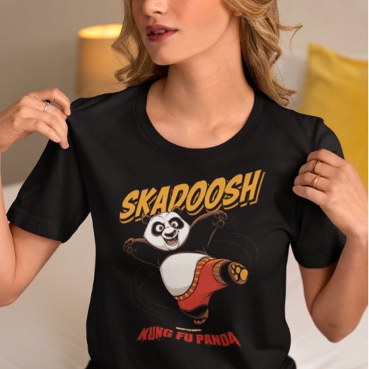 Skadoosh Kick – Fierce Fighting Panda Tri-Blend Shirt