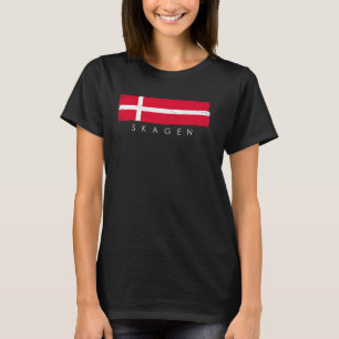 Skagen Denemarken Vakantie Denemarken Lover T-shirt