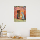 Skagen Fisherman in een schuur Poster (Keuken)