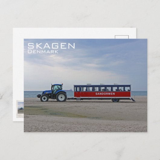 Skagen/Grenen Denemarken Ansichtkaart! Briefkaart (Voorkant / Achterkant)