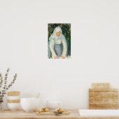 Skagen vrouw met witte sjaal poster (Keuken)
