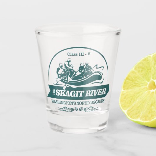 Skagit River (raften 2) Shot Glas (Voorkant)