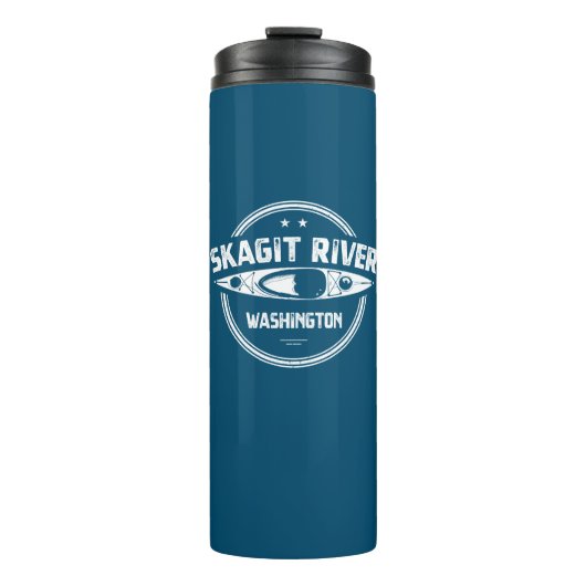 Skagit River Washington Kayaking Thermosbeker (Voorkant)