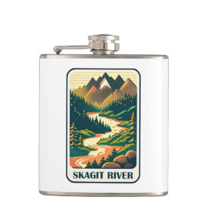 Skagit River Washington Kleuren Heupfles