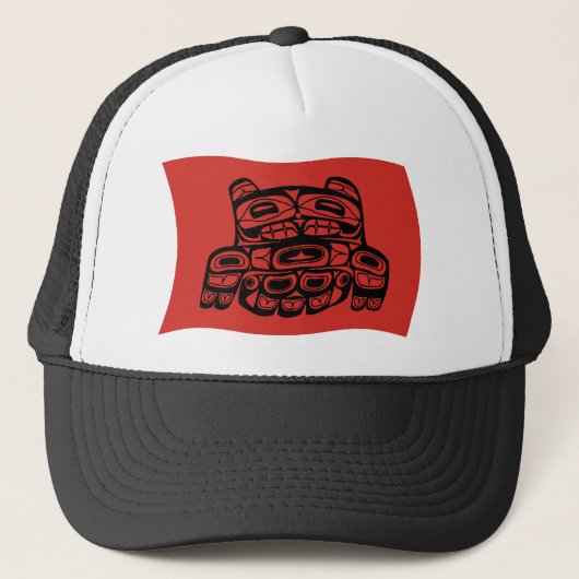 Skagit Stam Vlag Hoed Trucker Pet (Voorkant)