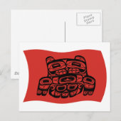 Skagit Stam Vlag Postkaart (Voorkant / Achterkant)