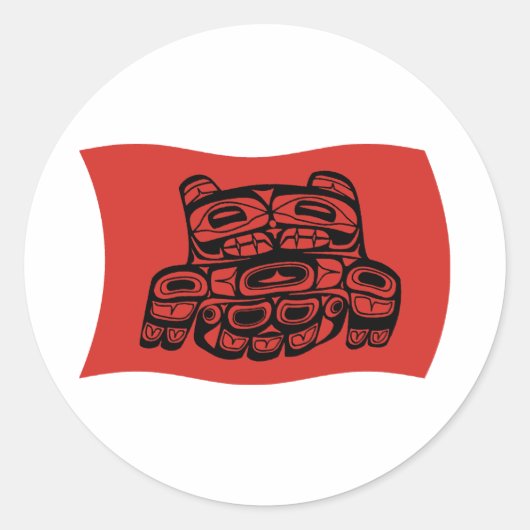 Skagit Tribe Flag Sticker (Voorkant)