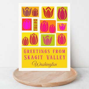 Skagit Valley County Tulip Washington Briefkaart