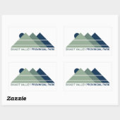 Skagit Valley Provincial Park Mountain Sun Rechthoekige Sticker (Vel)