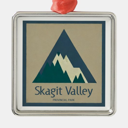 Skagit Valley Provincial Park Rustic Metalen Ornament (Voorkant)
