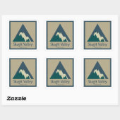 Skagit Valley Provincial Park Rustic Vierkante Sticker (Vel)