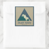 Skagit Valley Provincial Park Rustic Vierkante Sticker (Tas)