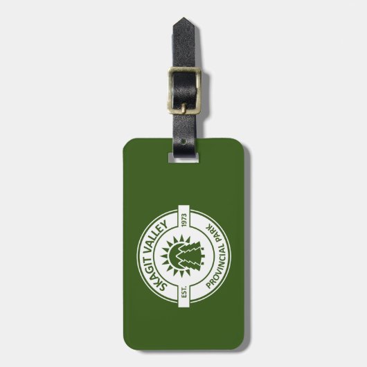 Skagit Valley Provincial Park Sun Trees Bagagelabel (Voorkant verticaal)