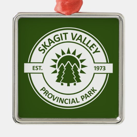 Skagit Valley Provincial Park Sun Trees Metalen Ornament (Voorkant)