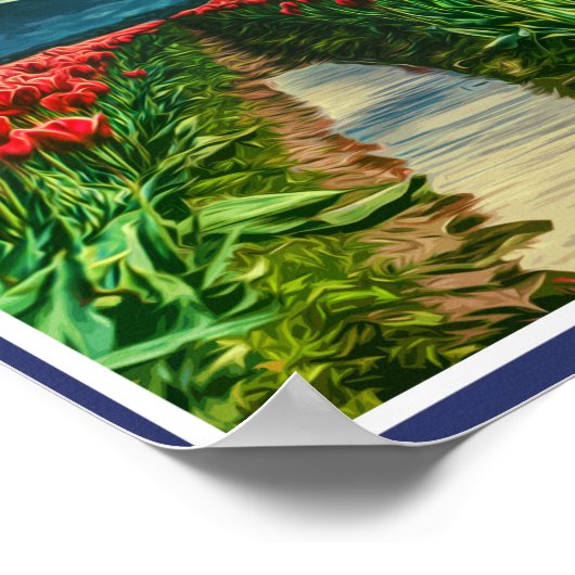 SKAGIT VALLEY - TULIP FIELDS - SKAGIT WASHINGTON POSTER (Hoek)