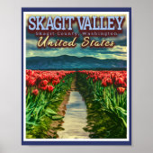 SKAGIT VALLEY - TULIP FIELDS - SKAGIT WASHINGTON POSTER (Voorkant)