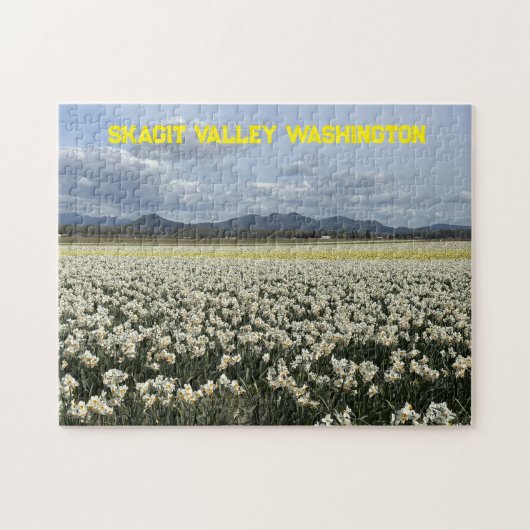 Skagit Valley Washington Narcissenveld Puzzel (Horizontaal)