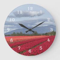 Skagit Valley Washington State Tulp Klok Kunst