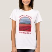 Skagit Valley Washington Tulpveld T-shirts (Voorkant)