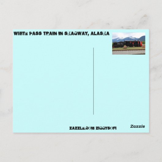 Skagway, Alaska Briefkaart (Achterkant)