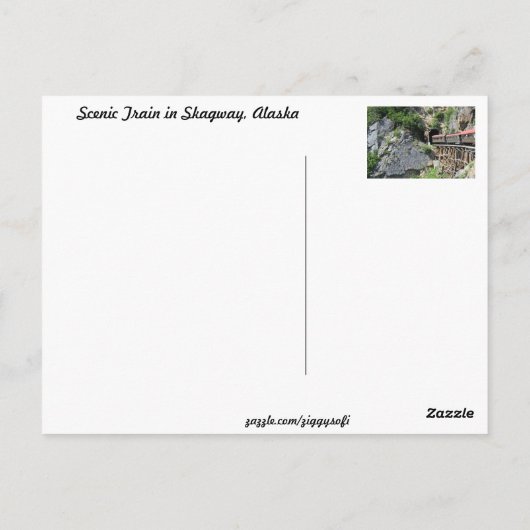 Skagway, Alaska Briefkaart (Achterkant)