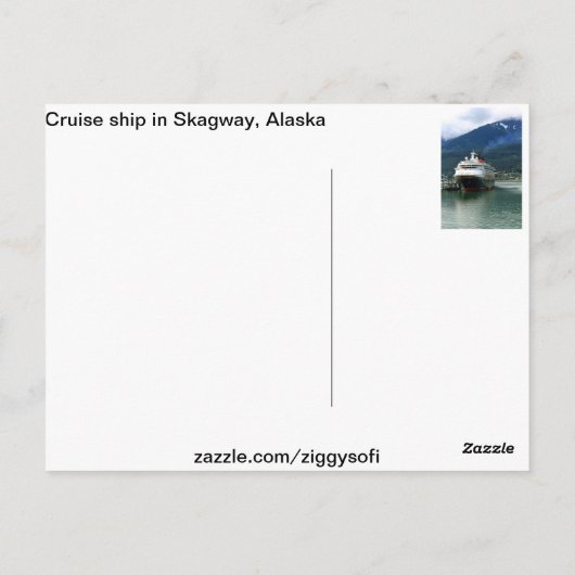 Skagway, Alaska Briefkaart (Achterkant)