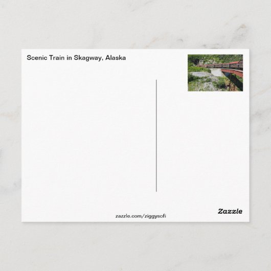 Skagway, Alaska Briefkaart (Achterkant)