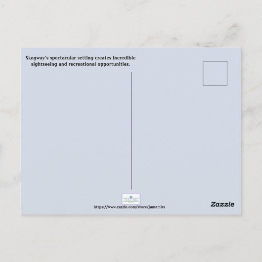 Skagway, Alaska Briefkaart (Achterkant)