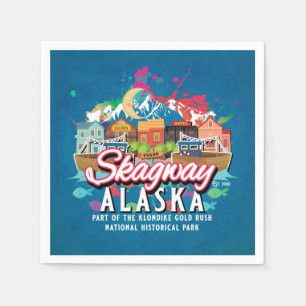 SKAGWAY ALASKA HISTORISCHE GOUDKOORTS STAD DECOUPA SERVET