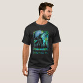 Skagway Alaska Howling Wolf Moon Forest Natuur Lov T-shirt (Voorkant volledig)
