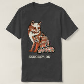 Skagway Alaska Native American Tribal Fox Haida St T-shirt (Design voorkant)