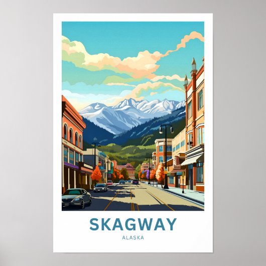 Skagway Alaska Reisprint Poster (Voorkant)