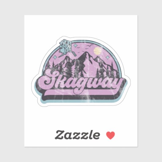 Skagway, Alaska Sticker (Vel)