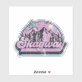 Skagway, Alaska Sticker (Vel)