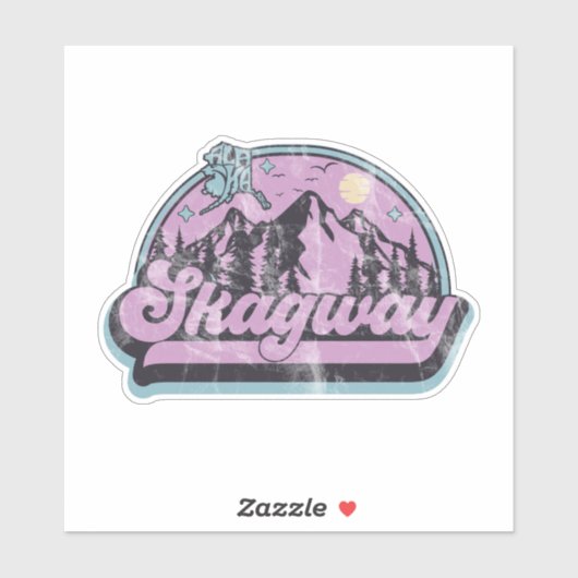 Skagway, Alaska Sticker (Vel)