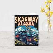 Skagway Alaska Stoomtrein Gateway Klondike Kaart (Gele Bloem)