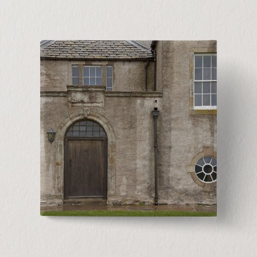 Skaill House, 17e-eeuwse mansie in Orkney Vierkante Button 5,1 Cm (Voorkant)