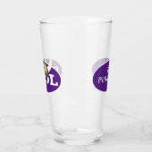 Skål en gehoornde Vikinghelm Glas (Links)