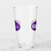 Skål en gehoornde Vikinghelm Glas (Rechts)