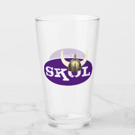 Skål en gehoornde Vikinghelm Glas