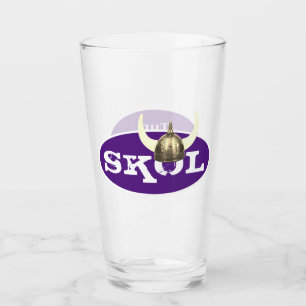 Skål en gehoornde Vikinghelm Glas